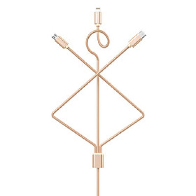 Cáp 3 đầu Hoco X2 3 in 1 - Hàng Chính Hãng