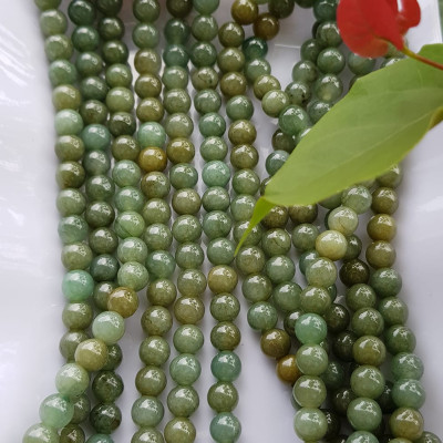 Vòng Chuỗi đeo Cổ hay niệm 108 hạt charm bi kiểu màu vàng Đá cẩm thạch tự nhiên Chuỗi cổ hạt size 7mm xanh ngọc dầu bóng mượt đẹp nữ đeo cổ nhẹ nhàng mát của đá tự nhiên tâm bình yên Món quà tặng Mẹ và người thân ý nghĩa và cho chính bản thân mình ạ