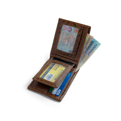 VÍ DA BÓ SÁP GP Premium Leather da bò thật .Ví Da Cao Cấp Bóp Nam Đựng thẻ ATM và Tiền , Cam Kết 100% bảo hành 12 tháng