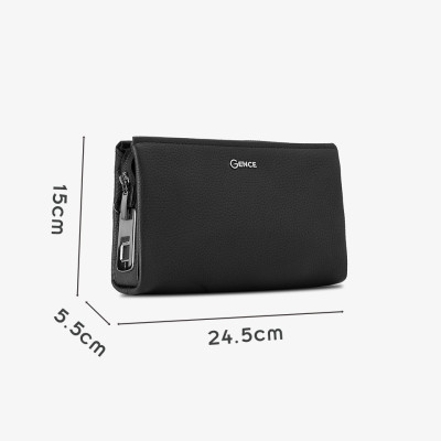 Ví Cầm Tay Nam Gence Da Bò Cao Cấp RB06 Khóa Vân Tay