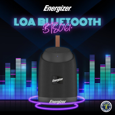 Loa Bluetooth di động Energizer Kiêm Sạc Dự Phòng BTS 061 - Hàng Chính Hãng
