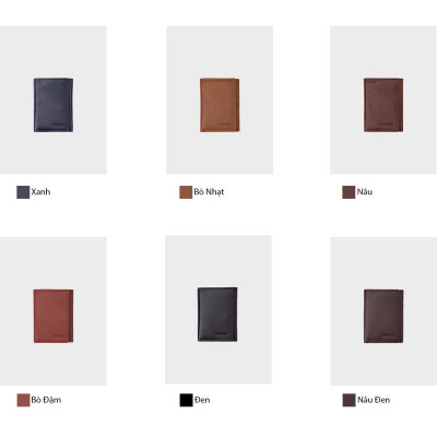 Ví nam da bò Trita ( Thời trang nam cao cấp - Ví da RVN03 )