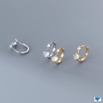 Bông tai bạc thời trang chất liệu bạc s925 MS0051