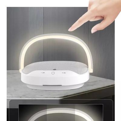Loa Wiwu Wireless Charging Desk Lamp Speaker Y1 Dành Cho Các Thiết Bị Có Bluetooth Có Đèn, Sạc Không Dây - Hàng Chính Hãng