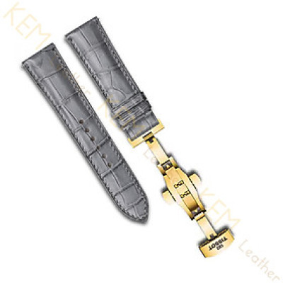 Dây đeo đồng hồ Tissot - Dây Đeo Đồng Hồ Da Cá Sấu Xám Thay Thế Dành Cho Tissot Size 19/20/21/22mm - Chất Liệu Da Cá Sấu Cao Cấp Tương Thích Tất Cả Các Phiên Bản Đồng Hồ Tissot - Bảo Hành 12 Tháng