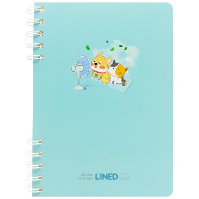 Sổ Lò Xo A5 - Kẻ Ngang - 120 Trang 100gsm - Thiên Long MB-025 - Màu Xanh Ngọc