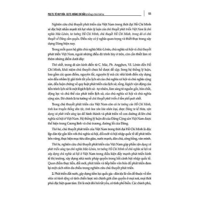 Sách - Nghiên Cứu Chủ Thuyết Phát Triển Của Việt Nam Trong Thời Đại Hồ Chí Minh - VIETNAMBOOK