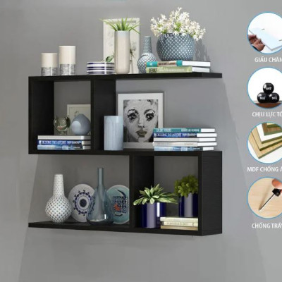 Kệ Gỗ Treo Tường 3 Tầng Juno Sofa CTKT36 KT 80/58 x 55 x 15cm