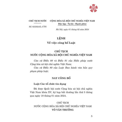 Sách - Luật Các Tổ Chức Tín Dụng - NXB Chính Trị Quốc Gia