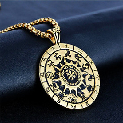 Dây chuyền nam bằng Titan 12 cung hoàng đạo - ZN23