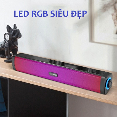 Loa thanh vi tính E1411 led RGB cho máy tính Laptop hàng nhập khẩu