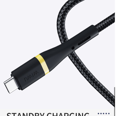 Cáp Wiwu ED-106 USB Và Cáp Dữ Liệu Sạc Nhanh Type-c Sang Type-c 3A Cho Các Thiết Bị Type C Thiết Kế 2 Trong 1, Sạc Nhanh - Hàng Chính Hãng