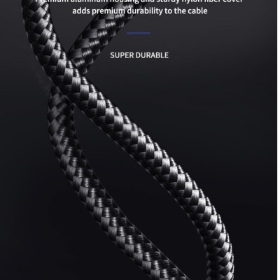 Cáp Wiwu ED-106 USB Và Cáp Dữ Liệu Sạc Nhanh Type-c Sang Type-c 3A Cho Các Thiết Bị Type C Thiết Kế 2 Trong 1, Sạc Nhanh - Hàng Chính Hãng