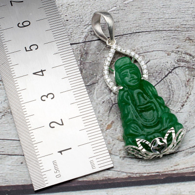 Mặt Dây Chuyền Nam Nữ Bạc Hiểu Minh MDN035 PHẬT BÀ