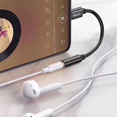 Jack chuyển Type C to 3.5 chính hãng Baseus chính hãng