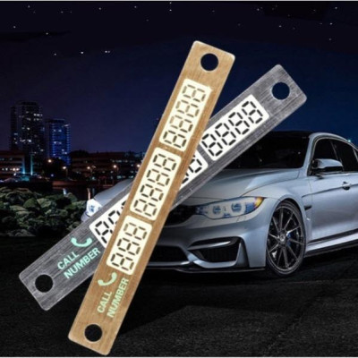 Thanh ghi số điện thoại trên kính ô tô có dạ quang