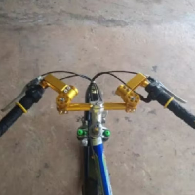 Ghi đông 5 khúc độ tay lái xe điện xe đạp điện hàng đẹp