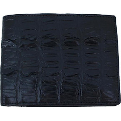 Ví nam da cá sấu BALZIO MWCROC B W01-BL