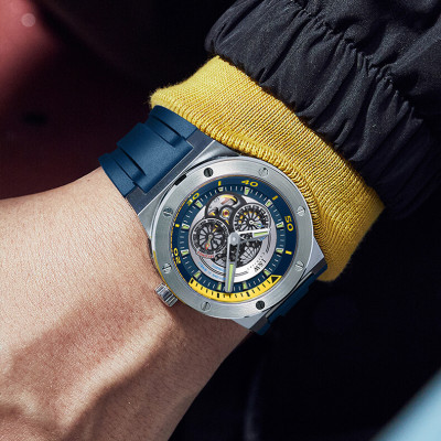 Đồng Hồ Nam I&W Carnival 619G2 Chính Hãng Full Box Chống Nước Kính Chống Xước Dây Silicone BH 5 Năm (Máy Cơ Tự Động)