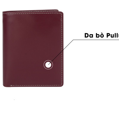 Ví da nam, bóp da nam Bụi Leather V110 - Da bò Pullup cao cấp - Bảo hành 12 tháng