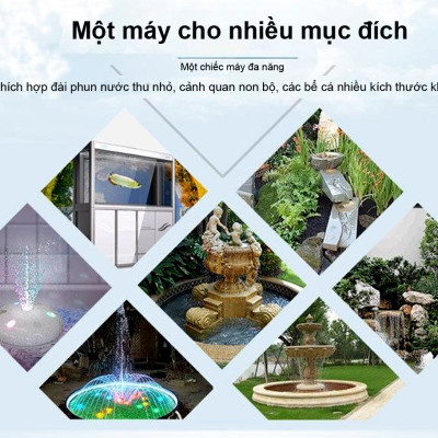 Máy bơm nước ATMAN AT8000 65W, 8000L/Hr lọc nước hồ cá koi, bơm sinh hoạt, tiểu cảnh, đài phun nước cao cấp