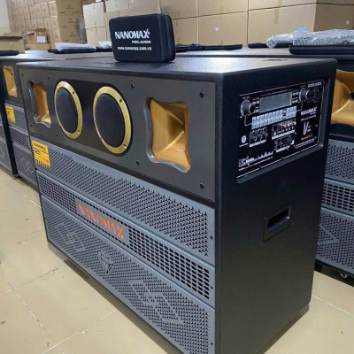 Loa Kéo Bình & Điện Nanomax Pro-300 Bass Đôi 40cm 2250w. Hàng Chính hãng