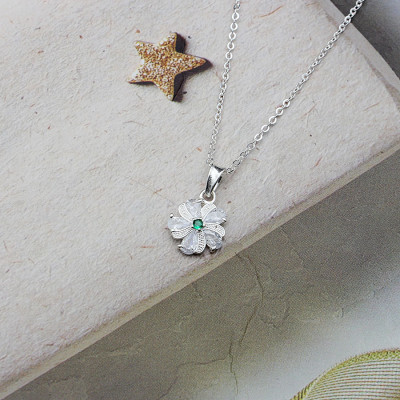 Dây Và Mặt Dây Chuyền Nữ Bạc Hiểu Minh DMD425S - Bông Hoa Mai - Bảo Hành Vĩnh Viễn ( Hàng Chính Hãng )