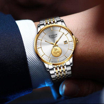 Đồng hồ nam chính hãng KASSAW K666-2 (Mạ vàng 24k)