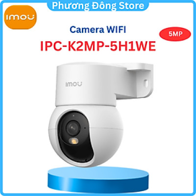 Camera Wifi imou Ranger Mini K2MP 5MP, Quay Quét Trong Nhà, Đàm Thoại 2 Chiều, Màu Ban Đêm - Hàng chính hãng