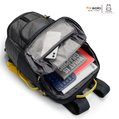 Balo Solo Velocity Max Backpack 17.3 inch - ACV732 . Phù hợp du lịch ngắn ngày- Nhiều ngăn tiện dụng và có Ngăn Đựng Giày Riêng - Chính hãng bảo hành 05 năm