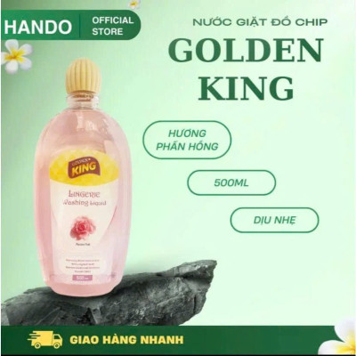 Combo 2 chai Nước giặt quần áo lót đồ lót chuyên dụng Golden King Hando 500ml