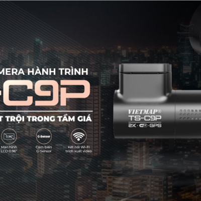 VIETMAP TS-C9P CAMERA HÀNH TRÌNH 2K NHỎ GỌN (Tặng ngay bản quyền VIETMAP LIVE PRO - 12 tháng khi mua sản phẩm) - Hàng chính hãng