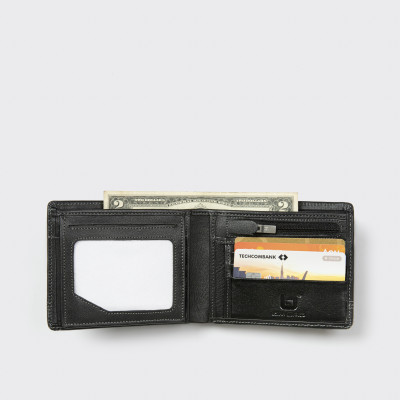 Ví Da Nam, Bóp Da Nam Kim Bảo B12 Da Bò Màu Đen, Nâu, Bò