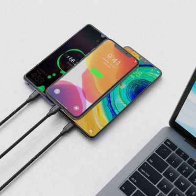 Dây cáp sạc chính hãng Devia Gracious 3 đầu lightning/chuẩn C và Micro 120 cm