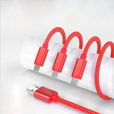 CÁP SẠC ĐA NĂNG 3 ĐẦU BỌC DÙ CAO CẤP PKCB – HÀNG CHÍNH HÃNG