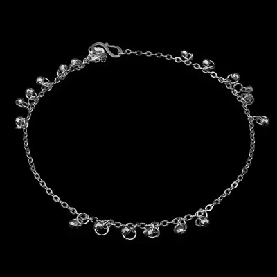 Lắc Chân Nữ Bạc Hiểu Minh LC174S những chiếc chuông nhỏ