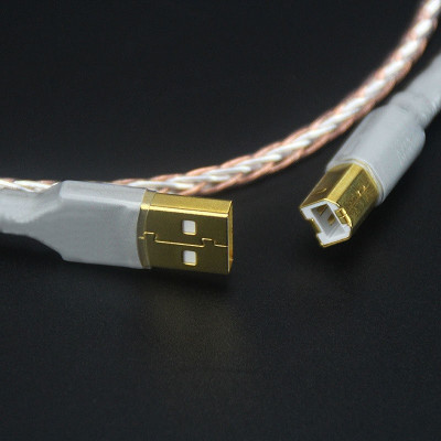 SOAIY Cáp Âm Thanh HiFi Lõi Đồng Bạc Oxy 8N Dài 1,5m - Hàng Nhập Khẩu