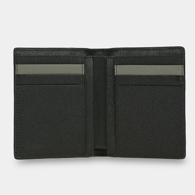 Ví da nam gập đôi phom đứng phối màu nhiều ngăn IDIGO MW1-5045