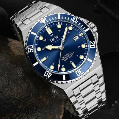 Đồng Hồ Nam I&W Carnival 726G1 Chính Hãng Full Box Chống Nước Kính Chống Xước Dây Thép Cao Cấp BH 60T (Máy Cơ Tự Động)