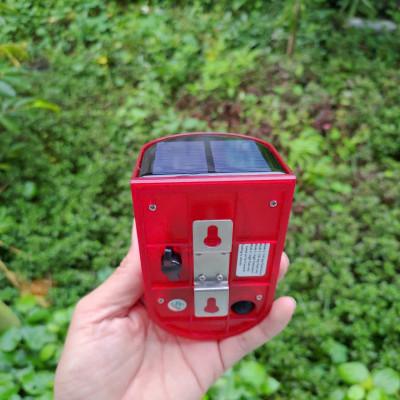 thiết bị báo động chống trộm hồng ngoại, không dây sử dụng năng lượng mặt trời.