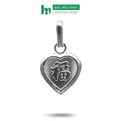 Mặt Dây Chuyền Nam Bạc Hiểu Minh MDN028 hộp đựng bùa trái tim