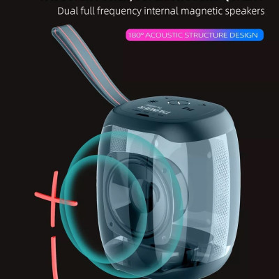 Loa WiWu Thunder P40 Mini Dành Cho Các Thiết Bị Có Bluetooth  Tích Hợp Pin Dung Lượng Cao 1800mAh, IPX6 Không Thấm Nước - Hàng Chính Hãng