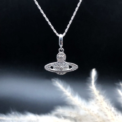 Dây Chuyền Bạc 925 Kiểu Xoắn Kép Vũ Trụ Mặt Trời Chính Hãng Bạc Hiểu Minh DMD514