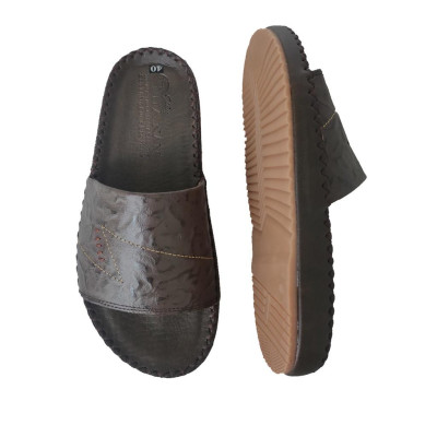 Dép Nam Quai Ngang HÀ NAM Da Bò Thật Cao Cấp DNA2172