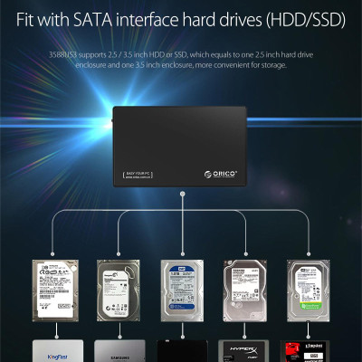 Hộp đựng ổ cứng 3.5" ORICO 3588US3- Hàng chính hãng