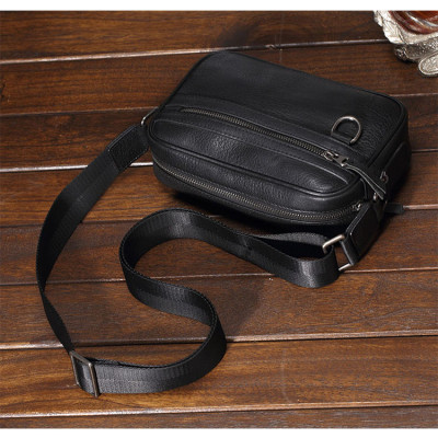 Túi đeo chéo nam nhỏ da bò thật BAOHA LEATHER BHM1238 Túi đeo vai mini