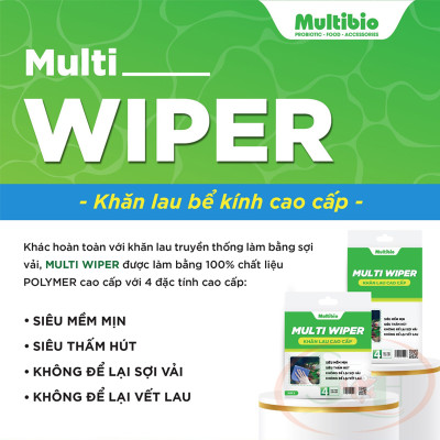 Khăn lau kính Multi Wiper sợi polymer cao cấp lau vệ sinh bể cá tép thủy sinh