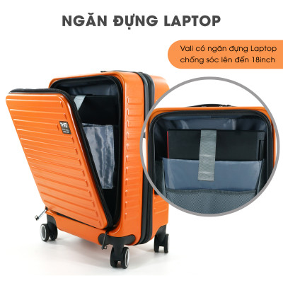 TẶNG TÚI ĐỰNG GIÀY + THẺ TAG - Vali doanh nhân TRIP Lux99 size 20inch có ngăn đựng laptop - Hàng chính hãng