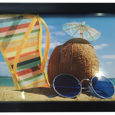 Bộ 4 Khung Hình Kính Treo Tường Tặng Sơ Đồ Treo Tranh Và Đinh Treo Tranh - Khung Hình Phạm Gia PGCTK50