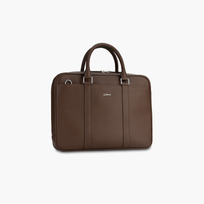 Túi Xách, Cặp Thời Trang Công Sở Nam Da Bò Swift Cao Cấp GCE17 Nâu